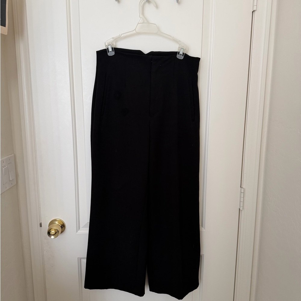 Zara black culotte pants
